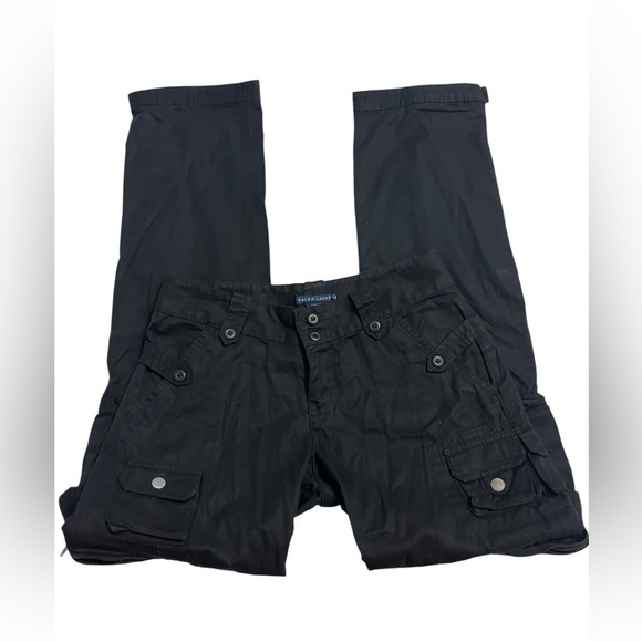 Ralph Lauren Pants - Vintage Ralph Lauren Black Low Rise Cargo Pants Sz 4
